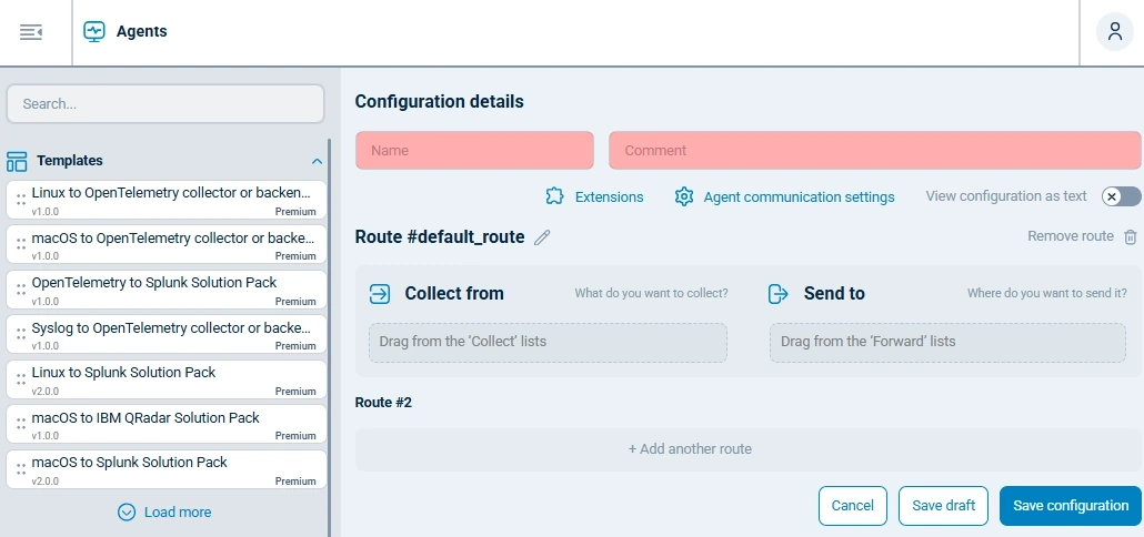 NXLog Agent configuration details