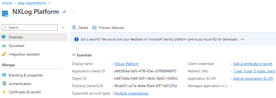Microsoft Azure application overview