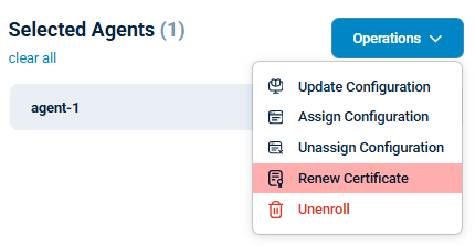 NXLog Platform - renew agent certificates