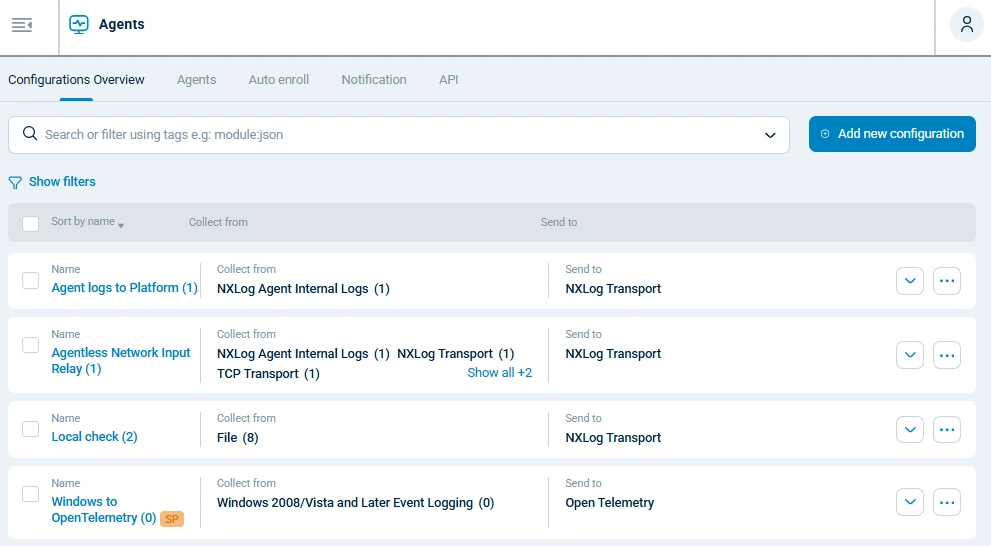 NXLog Platform Configurations Overview