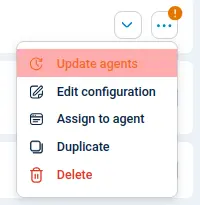 Update a configuration on NXLog Agent instances
