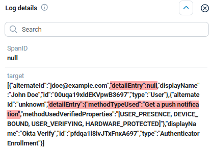NXLog Platform log event details